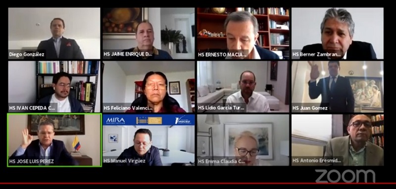 La Comisión de Asuntos Internacionales y Defensa Nacional del Senado de Colombia, exhortó al presidente Iván Duque para que brinde la anuencia inmediata a la visita de trabajo de la Comisión Interamericana de Derechos Humanos y sea ésta la que monitorear y verificar las presuntas violaciones de derechos humanos en el Paro Nacional iniciado el 28 de abril del 2021.