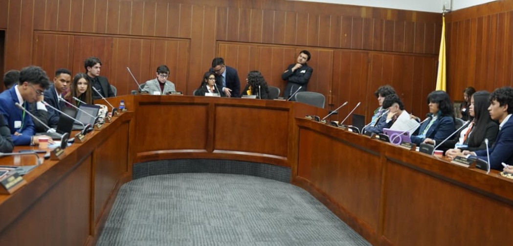 Ejemplo de cómo los colegios educan para incentivar a los jóvenes para ser protagonistas del desarrollo de la legislación y avance institucional de Colombia