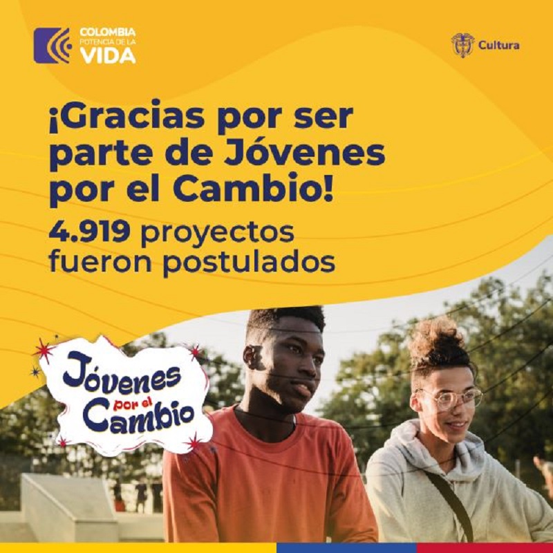 La iniciativa busca beneficiar a 1.000 colectivos y/o agrupaciones con un incentivo económico de $11.000 millones por proyecto seleccionado.