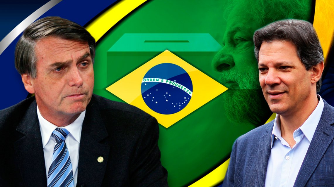 El ultraderechista Jair Bolsonaro suma un 46,70 % de los votos en las elecciones presidenciales celebradas este domingo en Brasil, según datos oficiales, con un 95,57 % del censo escrutado, que confirman que disputará una segunda vuelta frente al progresista Fernando Haddad, que acumula un 28,37 %.