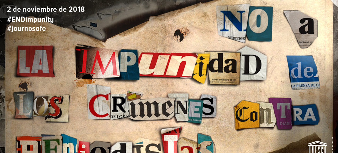 Más de mil periodistas han sido asesinados en los últimos 10 años y nueve de cada diez casos quedan sin resolver. Son cifras del Informe presentado por David Kaye y su equipo de la UNESCO, con motivo del Día para Poner Fin a la Impunidad de los Crímenes contra Periodistas. En lo que va de 2018, han sido asesinados al menos 88 periodistas.