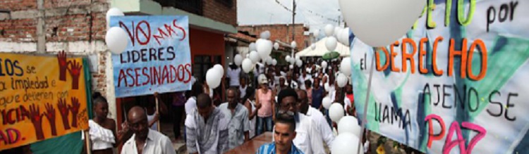 30  murieron en el departamento del Cauca, 10 en el Putumayo, en Norte de Santander 6, donde se destaca que desde que se inició el Aislamiento Preventivo Obligatorio por el Covid-19, 25  líderes han sido asesinados.