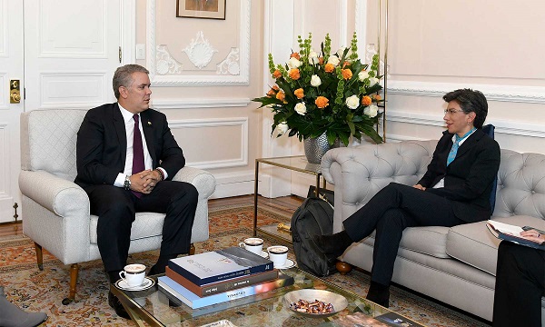 La alcaldesa electa de Bogotá, Claudia López, visitó en la Casa de Nariño al Presidente Iván Duque durante dos horas para referirse a las problemáticas para mejorar la calidad de vida de los habitantes de la capital de la República. La seguridad en las calles y la movilidad, entre otros temas,  fueron las prioridades de los dos dignatarios.