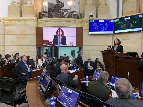 La Ministra del Interior Nancy Patricia Gutiérrez aseguró que “este es un Gobierno que no permite la violencia y que velará por la seguridad de todos los colombianos”.