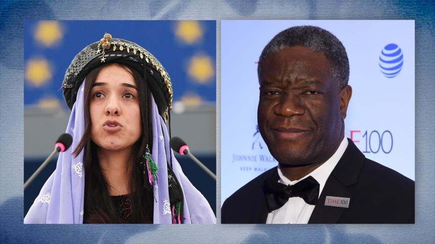 El Comité Noruego concedió el Premio Nobel de Paz 2018 a Denis Mukwege y yazidí Nadia Murad, por la lucha que han librado contra la violenia sexual.