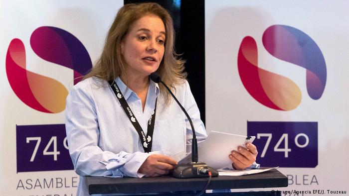 La Presidenta colombiana de la Federación de Prensa para el Continente, María Elvira Domínguez, protesta por la violencia en México y por la situación en Cuba, Nicaragua y Venezuela. Y celebra también avances en temas judiciales y digitales.