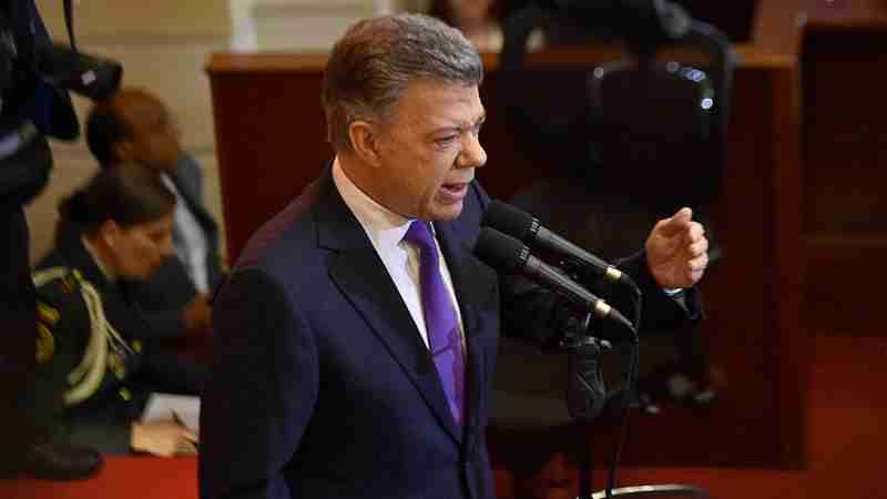 Frases de Santos en instalación del Congreso