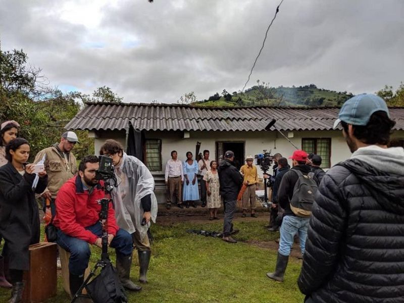 Grabación del cortometraje Silento.