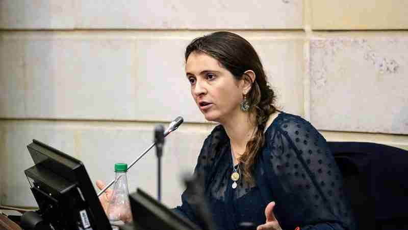 Senadora Paloma Valencia en el recinto del Senado